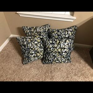 A set of brand new sofa accent pillows